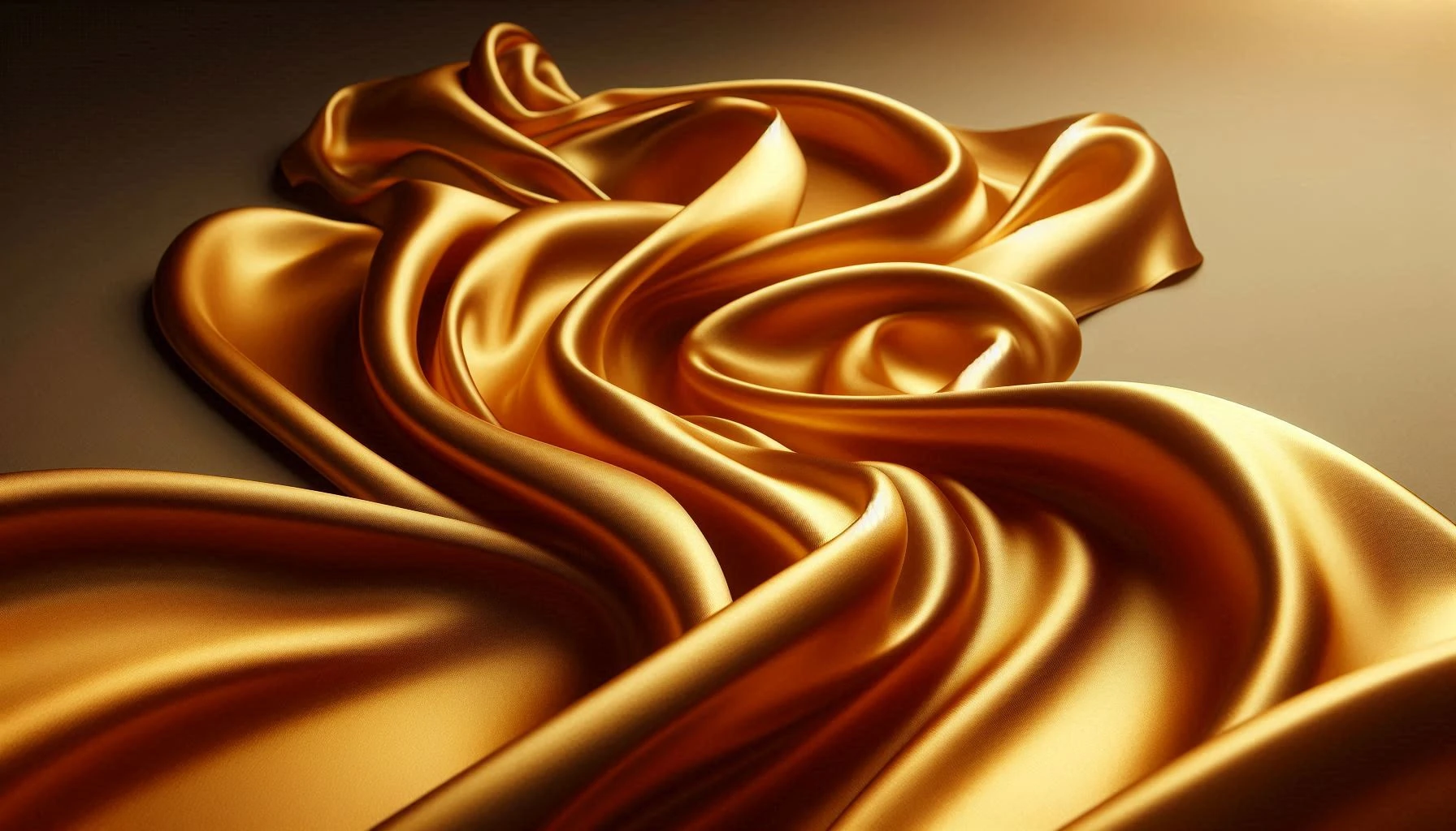 Premium silk fabric with luxurious golden texture